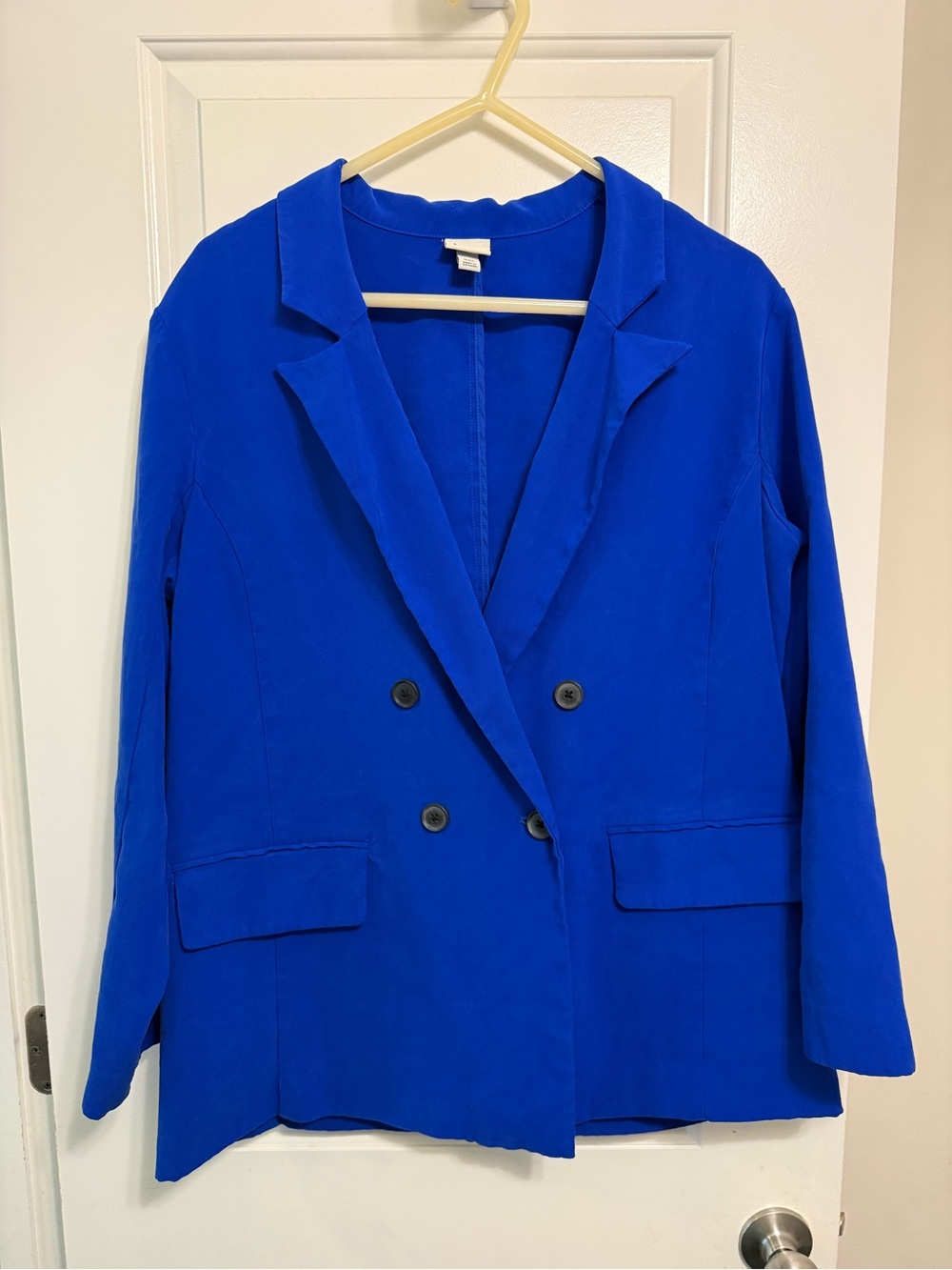 a new day Double-Breasted Blazer Jacket - Cobalt Blue